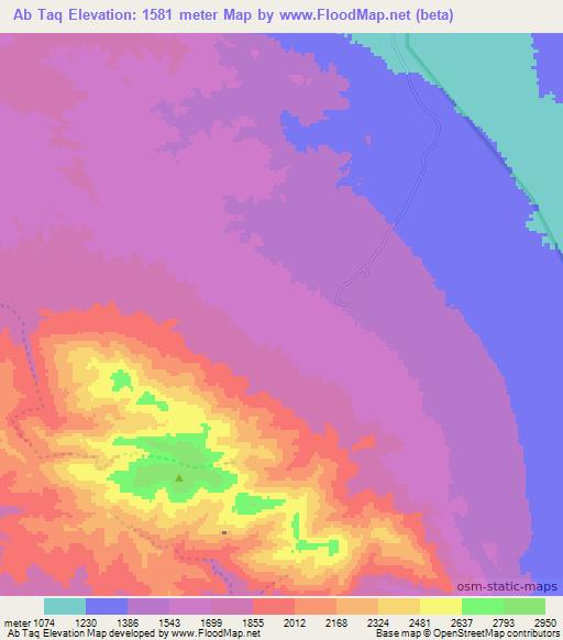 Ab Taq,Iran Elevation Map