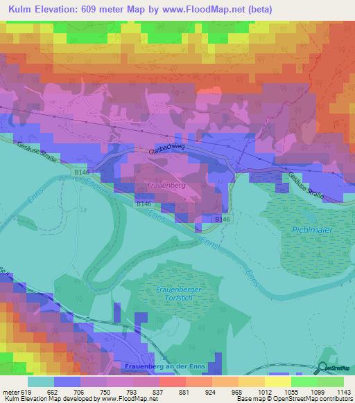 Kulm,Austria Elevation Map