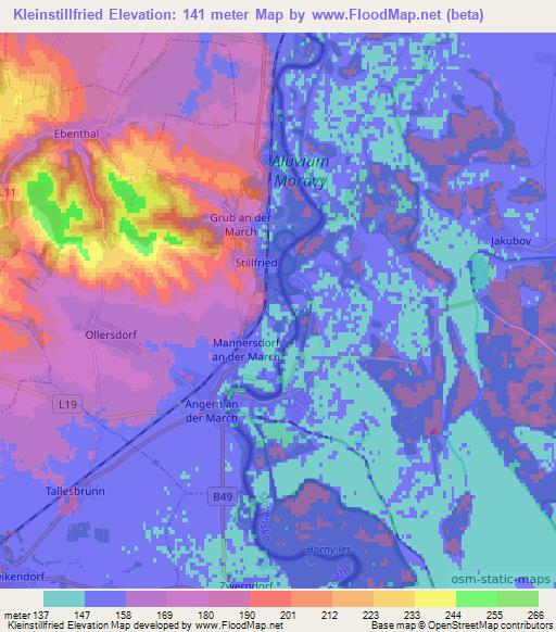 Kleinstillfried,Austria Elevation Map