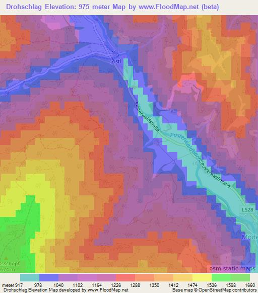 Drohschlag,Austria Elevation Map