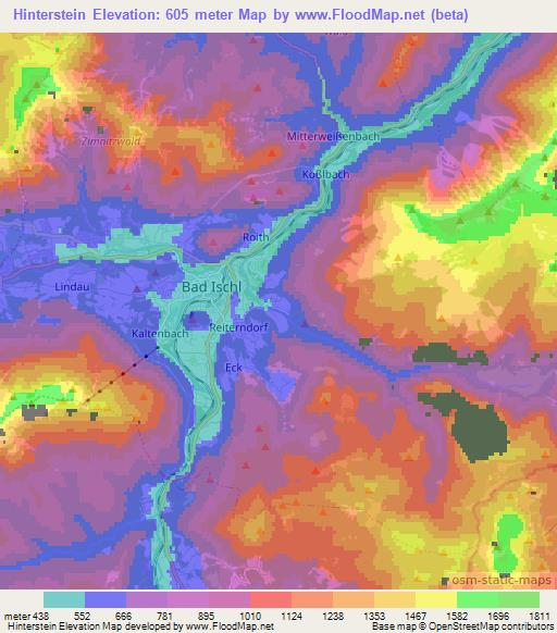 Hinterstein,Austria Elevation Map