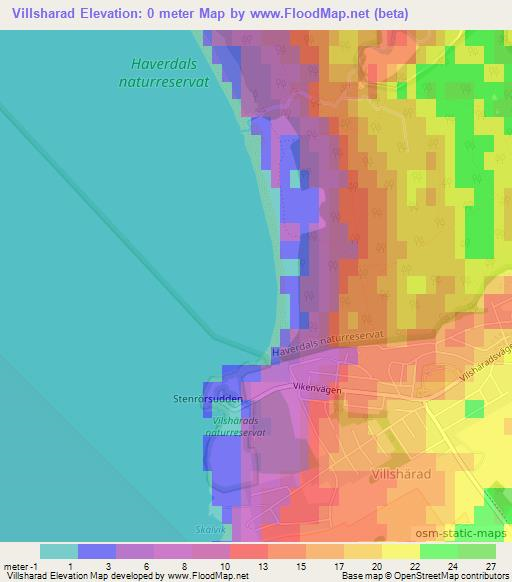 Villsharad,Sweden Elevation Map