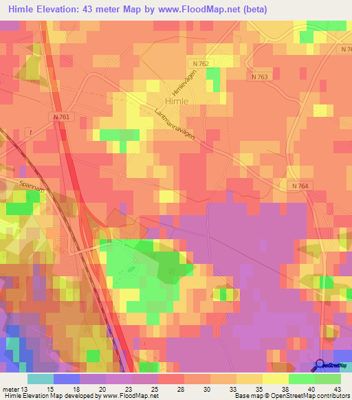 Himle,Sweden Elevation Map
