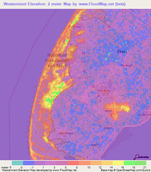 Westermient,Netherlands Elevation Map