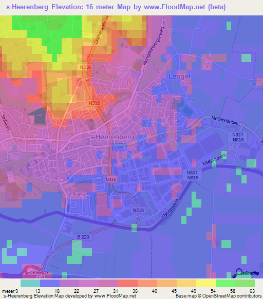 s-Heerenberg,Netherlands Elevation Map