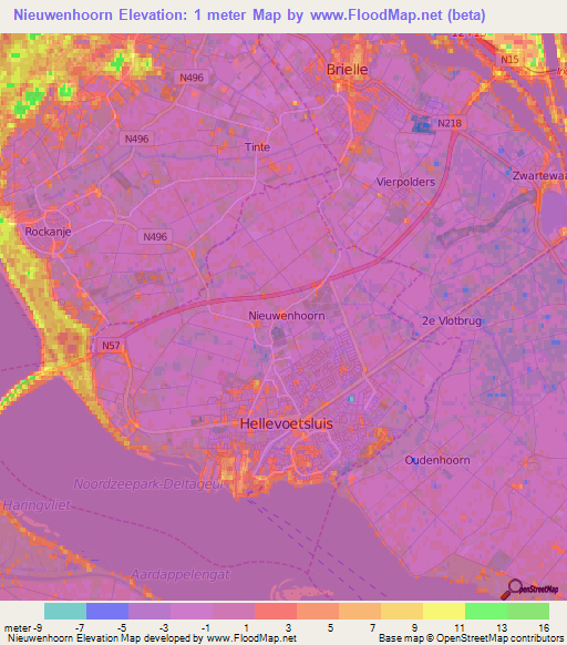 Nieuwenhoorn,Netherlands Elevation Map