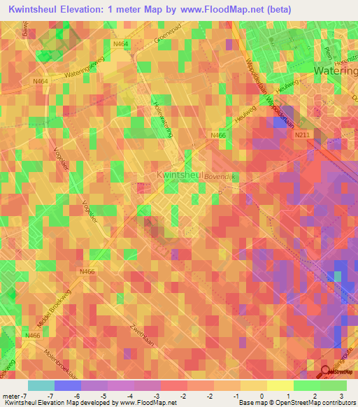 Kwintsheul,Netherlands Elevation Map