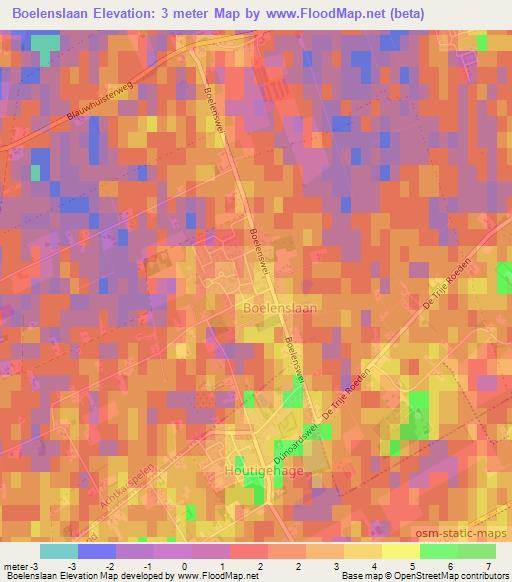 Boelenslaan,Netherlands Elevation Map