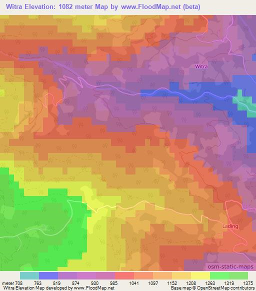 Witra,Austria Elevation Map