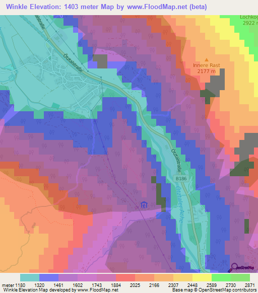 Winkle,Austria Elevation Map