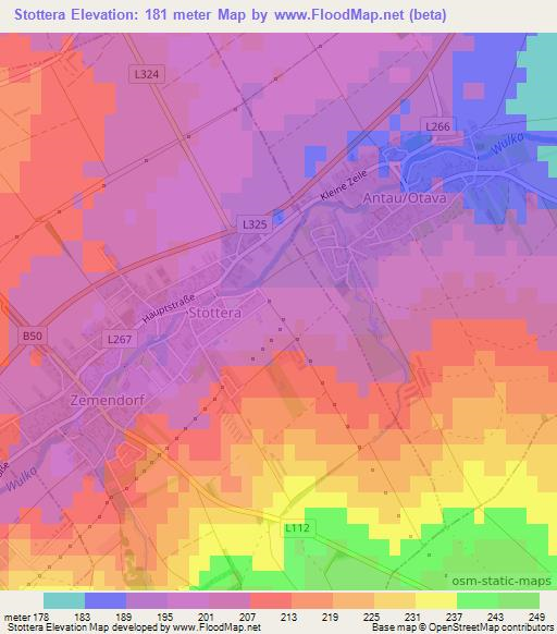 Stottera,Austria Elevation Map