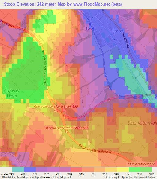 Stoob,Austria Elevation Map