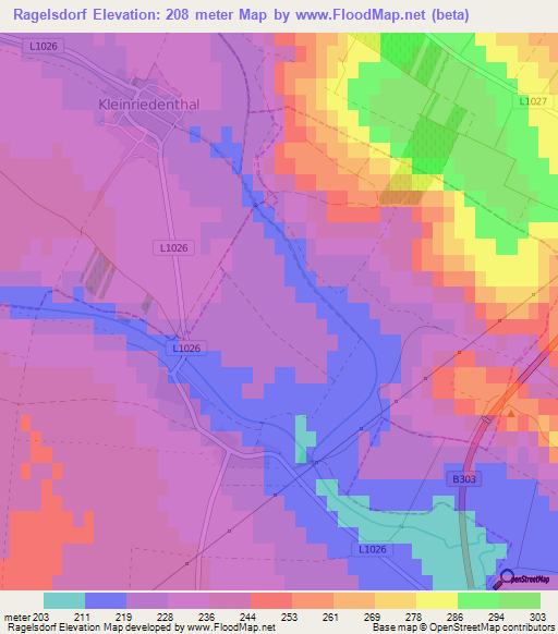 Ragelsdorf,Austria Elevation Map
