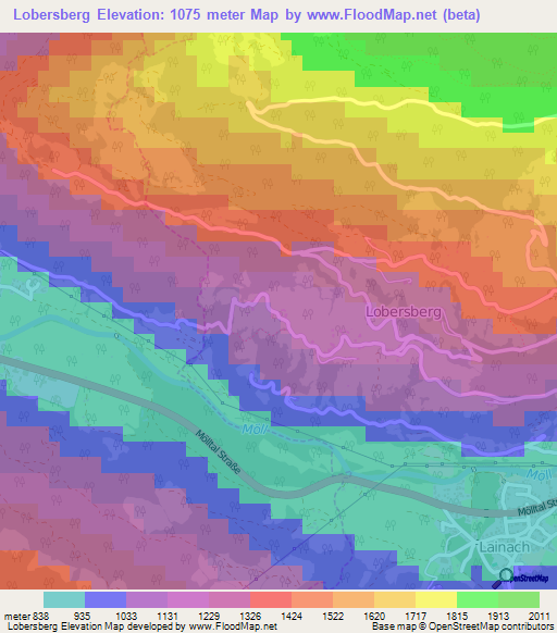Lobersberg,Austria Elevation Map