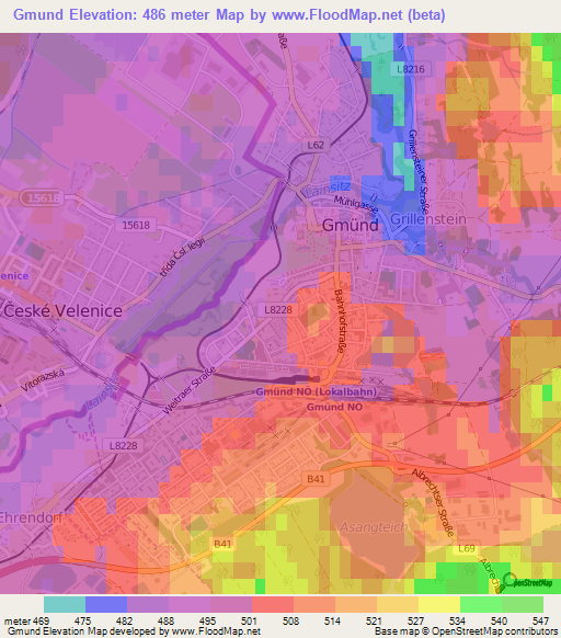 Gmund,Austria Elevation Map
