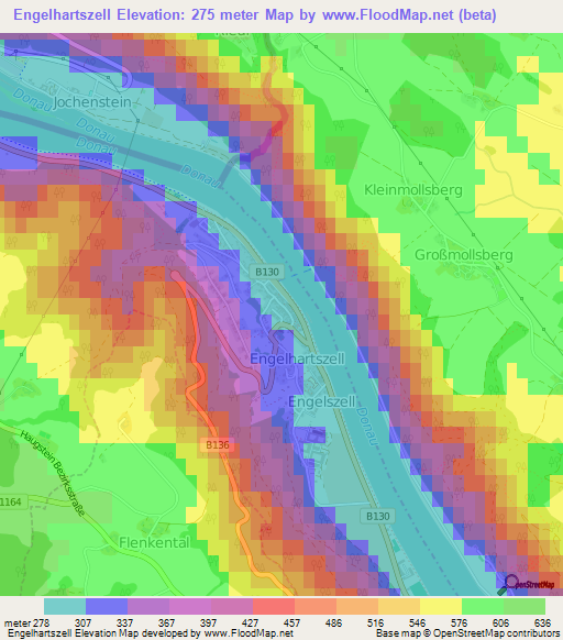 Engelhartszell,Austria Elevation Map