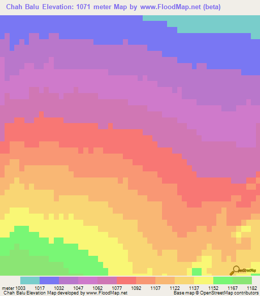 Chah Balu,Iran Elevation Map