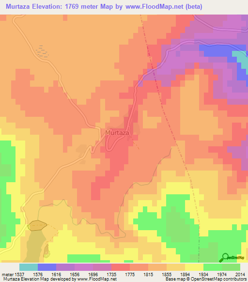 Murtaza,Turkey Elevation Map