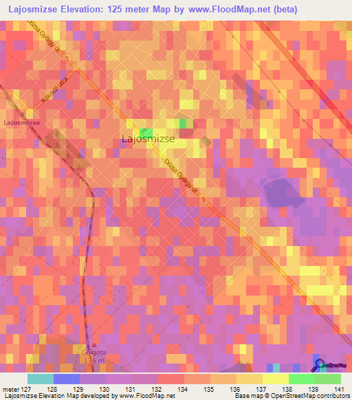 Lajosmizse,Hungary Elevation Map