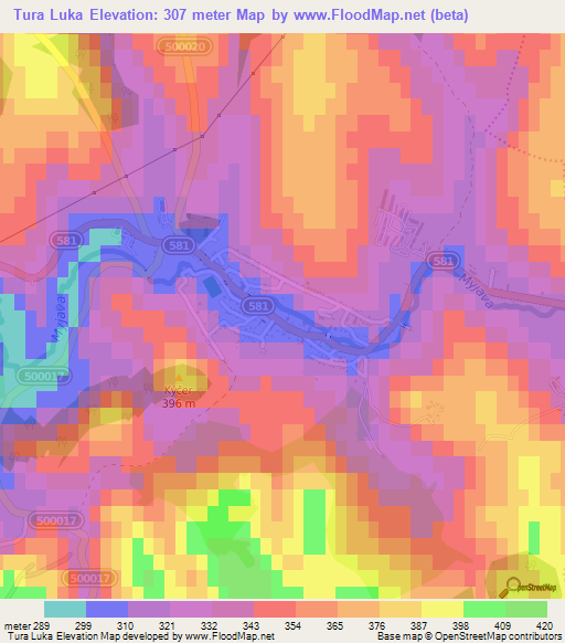 Tura Luka,Slovakia Elevation Map