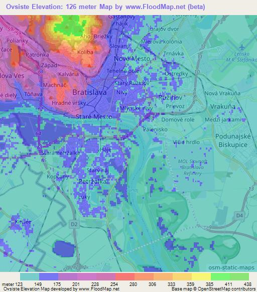 Ovsiste,Slovakia Elevation Map