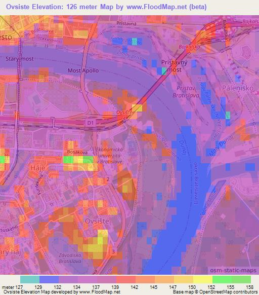 Ovsiste,Slovakia Elevation Map