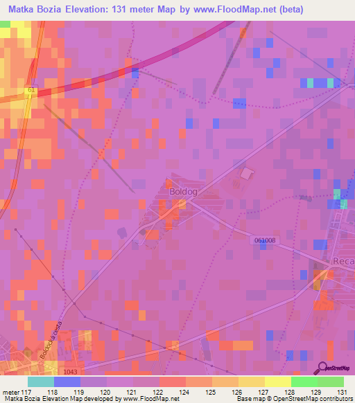 Matka Bozia,Slovakia Elevation Map
