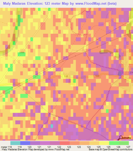 Maly Madaras,Slovakia Elevation Map