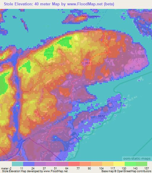 Stole,Norway Elevation Map