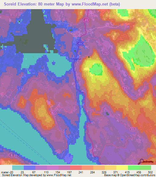 Soreid,Norway Elevation Map