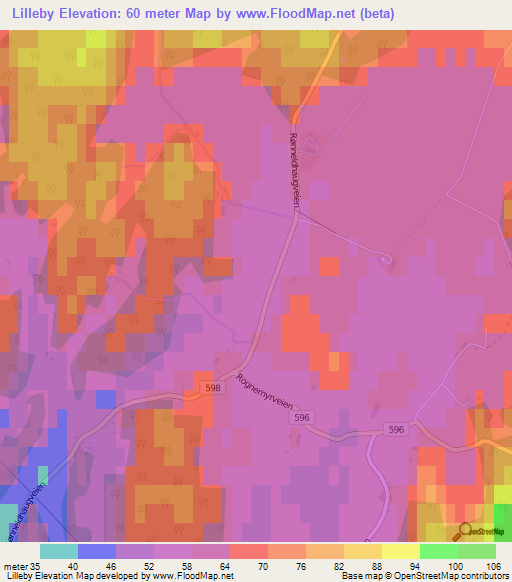 Lilleby,Norway Elevation Map