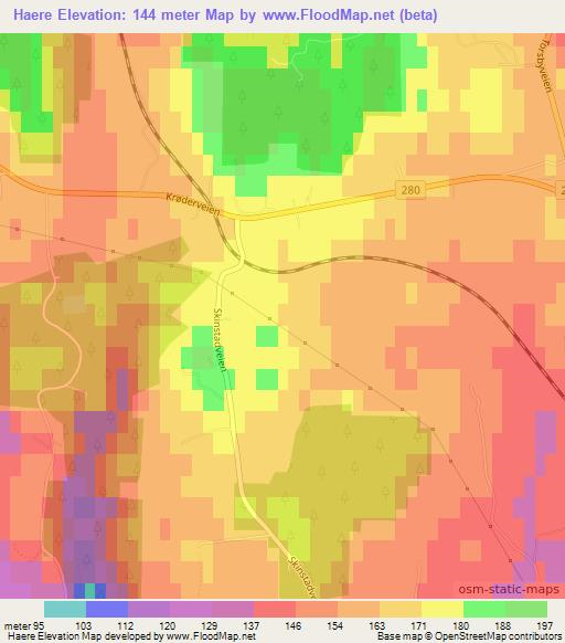 Haere,Norway Elevation Map