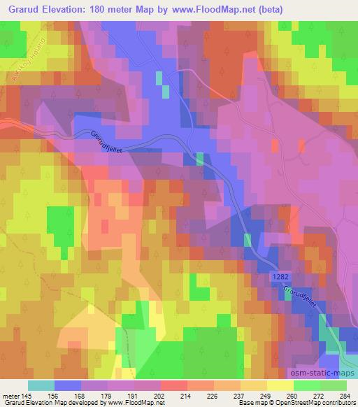 Grarud,Norway Elevation Map