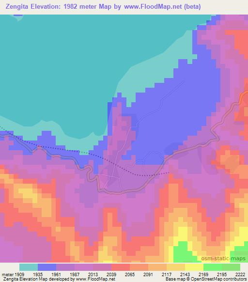 Zengita,Ethiopia Elevation Map