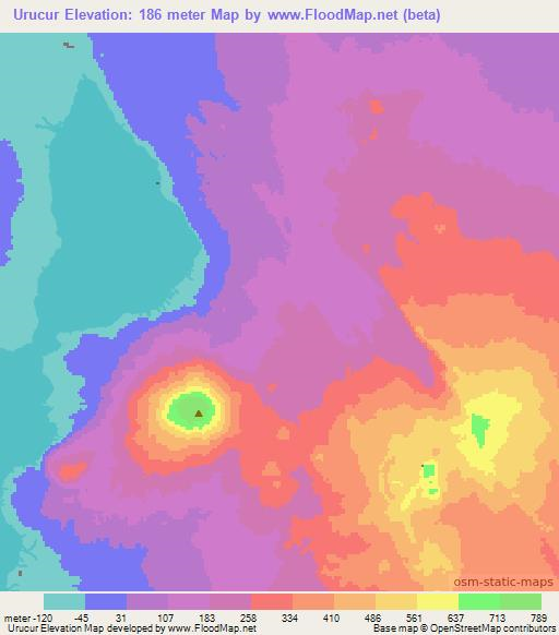 Urucur,Ethiopia Elevation Map