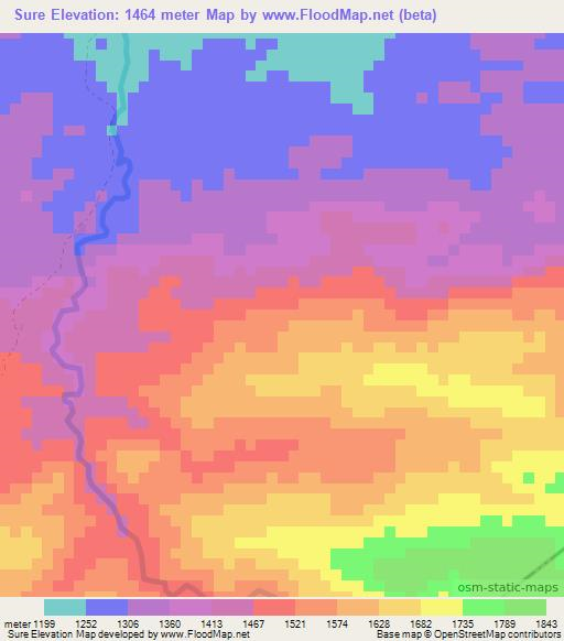 Sure,Ethiopia Elevation Map