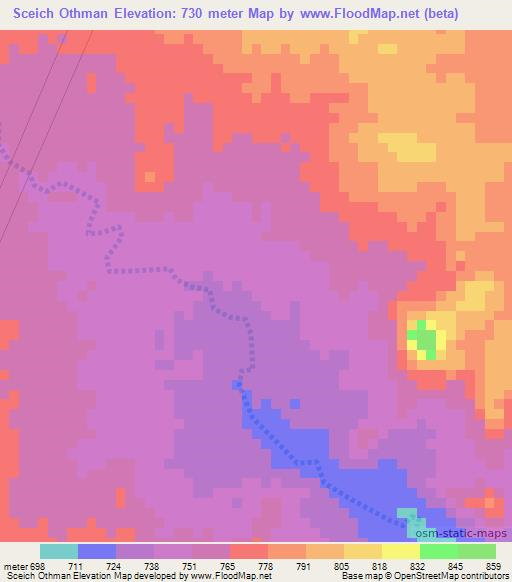 Sceich Othman,Ethiopia Elevation Map