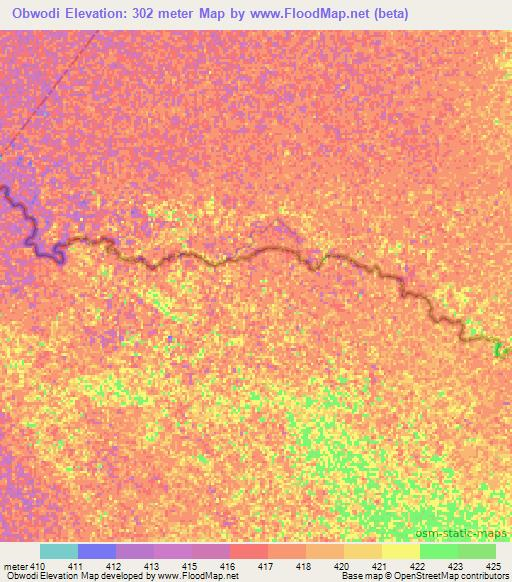 Obwodi,Ethiopia Elevation Map