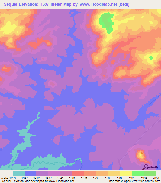 Sequel,Angola Elevation Map