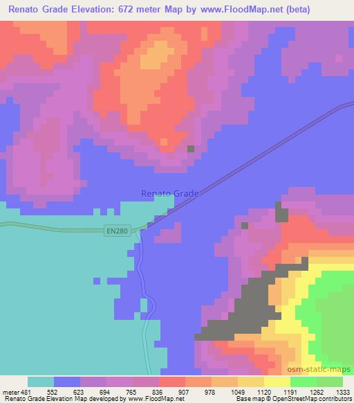 Renato Grade,Angola Elevation Map