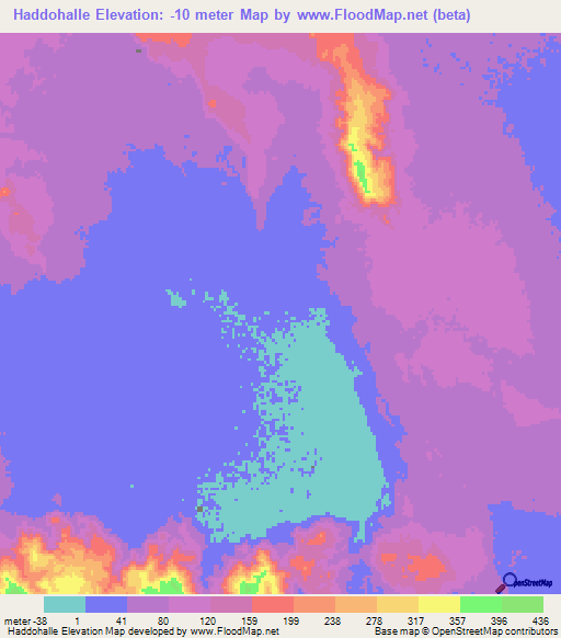 Haddohalle,Eritrea Elevation Map