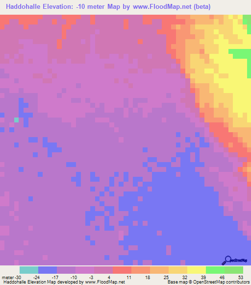 Haddohalle,Eritrea Elevation Map