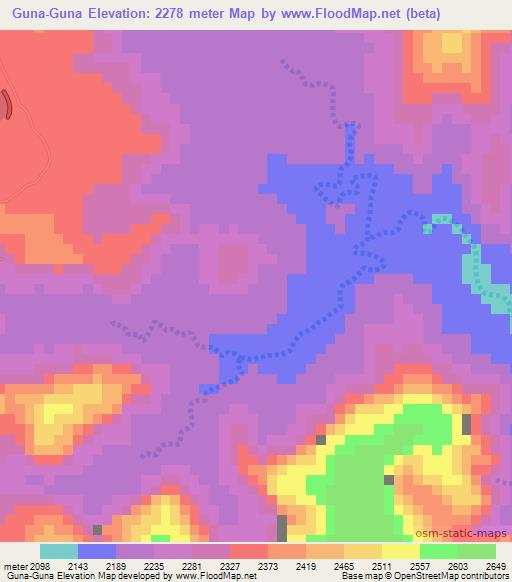 Guna-Guna,Eritrea Elevation Map
