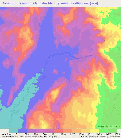 Govindu,Ethiopia Elevation Map