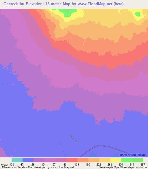Gherechibu,Ethiopia Elevation Map