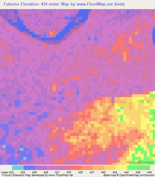 Fukumu,Ethiopia Elevation Map
