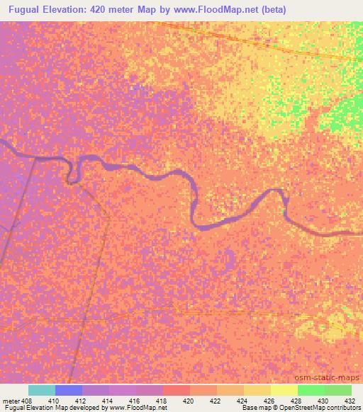 Fugual,Ethiopia Elevation Map