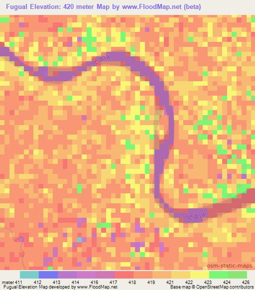 Fugual,Ethiopia Elevation Map