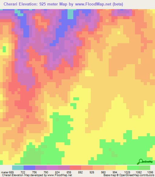 Cherari,Ethiopia Elevation Map