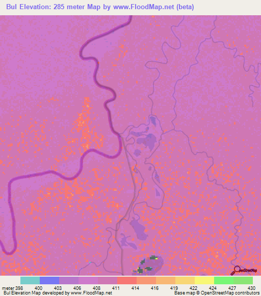 Bul,Ethiopia Elevation Map